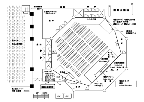 国際会議場レイアウト図